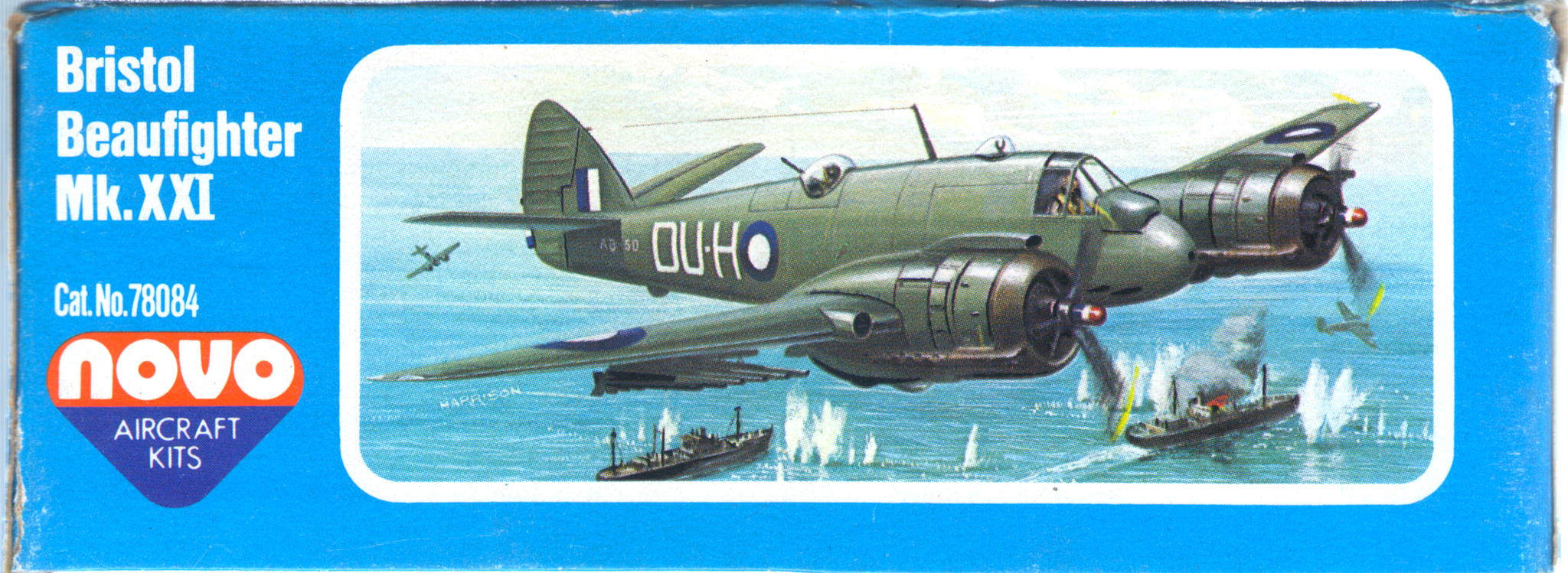 Бок коробки NOVO Toys Ltd F291 Beaufighter Mk.21